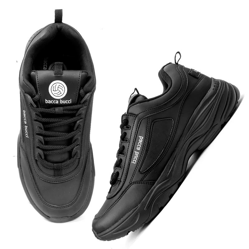 Bacca Bucci Black Afterburn Urban Fashion Sneakers and Sports Shoes for Men | Best Price UAE